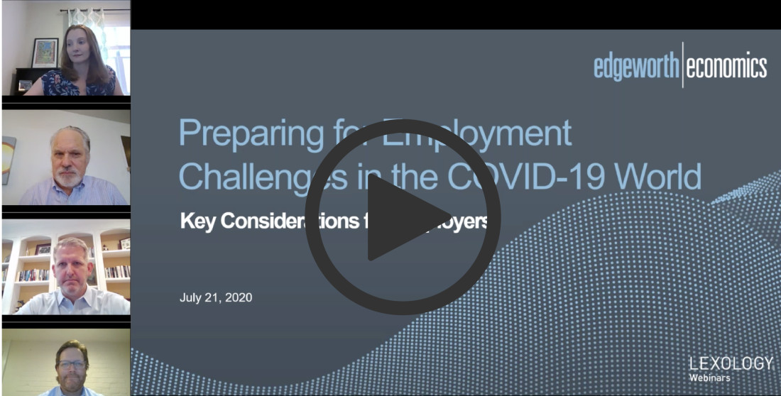 Preparing for Employment Challenges in the COVID-19 World: Key Considerations for Employers
